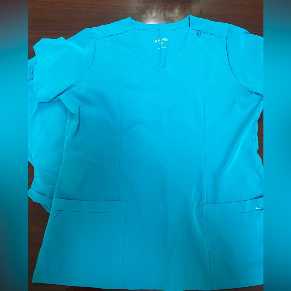 Jockey Scrub Set Large Top Medium Pants